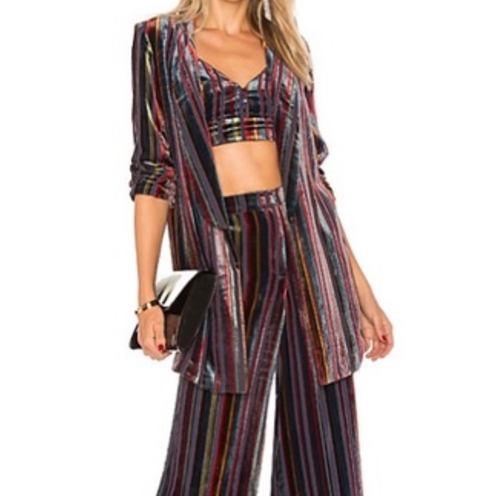 House of Harlow striped three-piece set